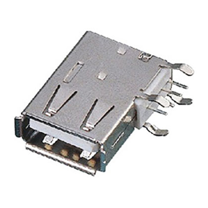 USB A Type 母座 90度 侧立式
